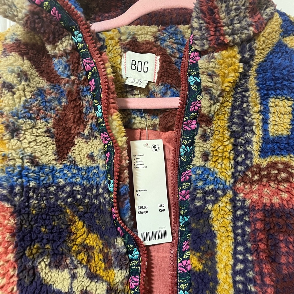 BDG Multicolor Teddy Jacket
